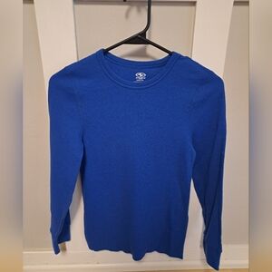 Athletic Works Kids Thermal Shirt – Royal Blue Waffle Knit Long Sleeve